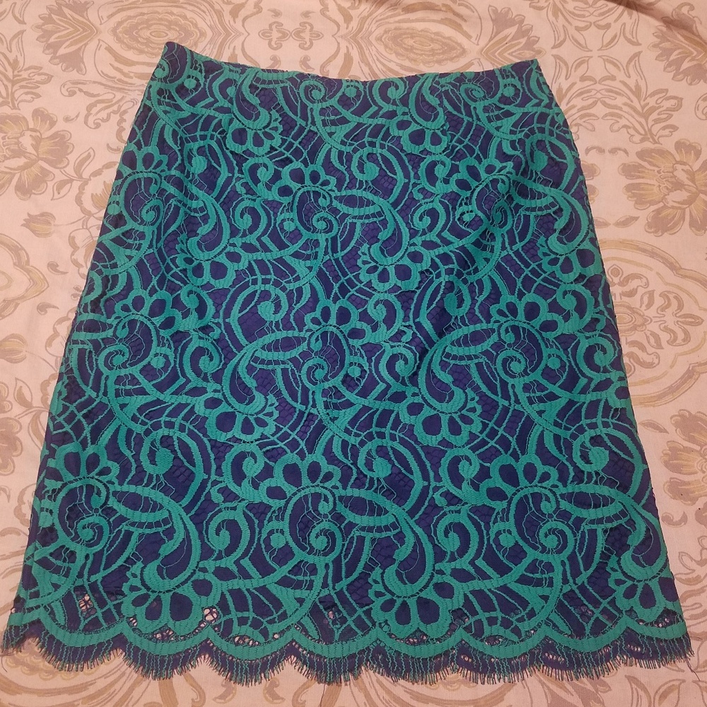 Lilly Pulitzer lace pencil skirt size 12